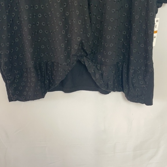 Inc International Concepts Black Twist Front Top - Picture 5 of 9